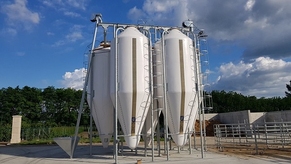 5x20 m3 EUROSILOS SIRP silótorony